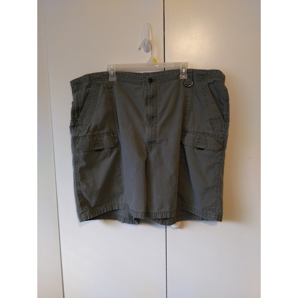 Wrangler Men's Cargo Shorts Size 48 Dark Gray 100% Cotton Comfort Relaxed Fit